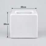 20cm Cube Fiberglass Pot 20cm in height (7.8cm)