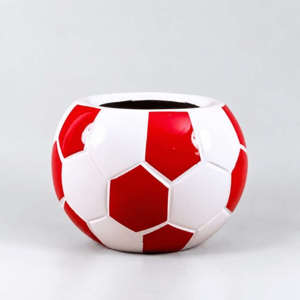 Football Fiberglass Pot | 25cm in height (9.8'')