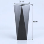 3ft Diamond Fiberglass PlanterPot 90cm in height 1