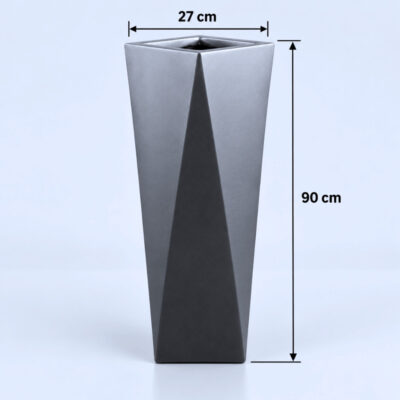 3ft Diamond Fiberglass PlanterPot 90cm in height 1