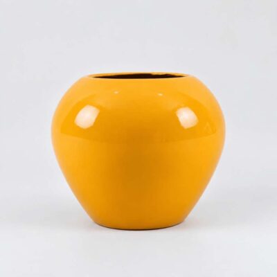 Apple Shape Fiberglass Pot 25cm and 17cm Heights