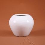 Apple Shape Fiberglass Pot | 25cm and 17cm Heights - Image 4
