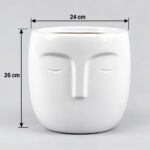 Bhudda Face Fiberglass Pot 1