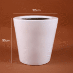 Big Cone Fiberglass Planters | 55cm in height (21.6")