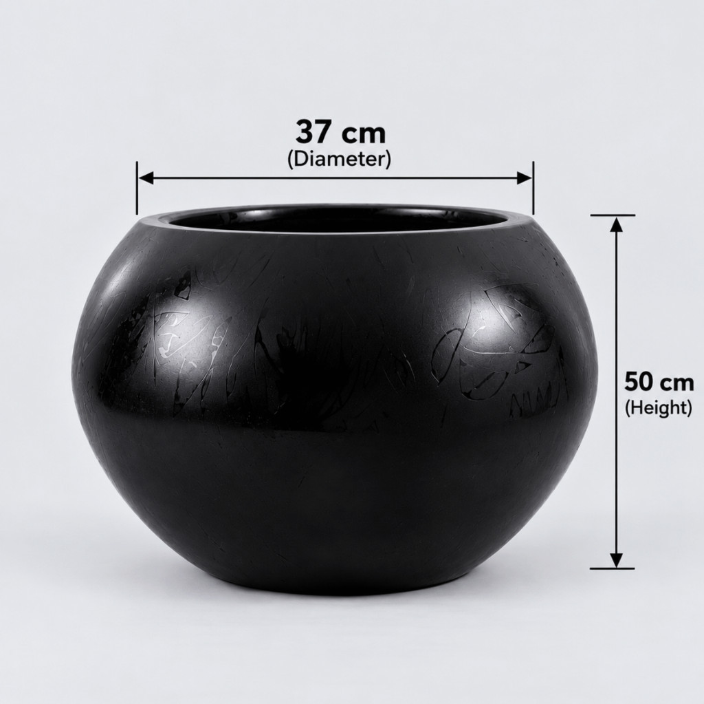 Big Tomato Ball Fiberglass Planters 50cm in height 19.6 1