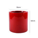 Small Cylinder Fiberglass Planters | 40 x 33cm - Image 2