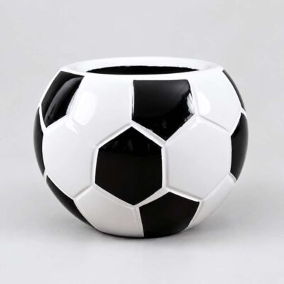 Football Fiberglass Pot 25cm in height 9.8