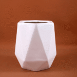 Hexagon Shape Fiberglass Planters | 50cm in Height (19.6'') - Image 2