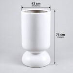 Hourglass Fiberglass Planter 75cm, 59cm and 45cm 1