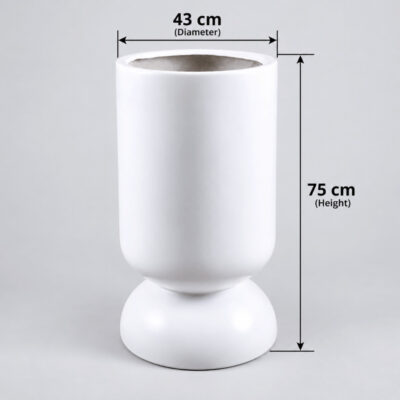 Hourglass Fiberglass Planter 75cm, 59cm and 45cm 1