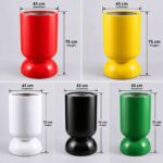 Hourglass Fiberglass Planter 75cm, 59cm and 45cm 1