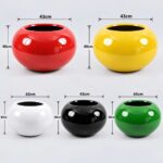 Medium Tomato Ball Fiberglass Planters 40cm in height (15.7”) 2