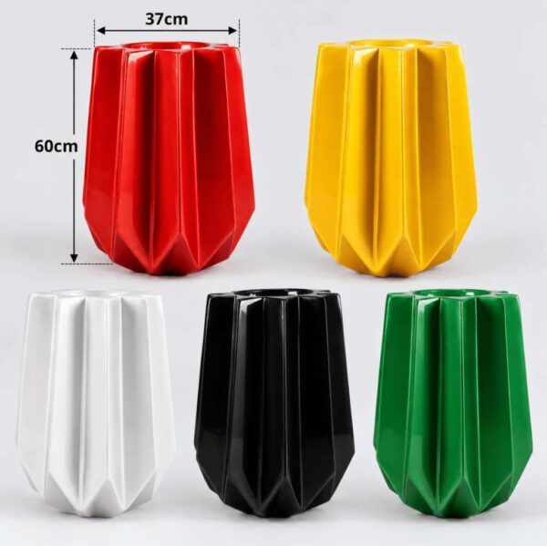 Okro Classic Fiberglass PlanterPot 60cm in Height (23.6”) 1