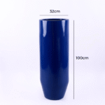 Pencil cylinder fiberglass planters | 110cm in height (43.3'') - Image 2