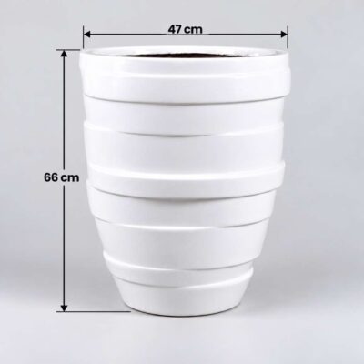Rib Pot fiberglass Planter 66cm 25.9 in height