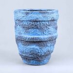 Rib Pot fiberglass Planter Design | 66cm in height