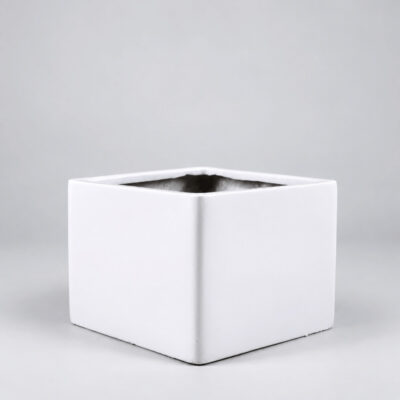 Small Square Fiberglass Planter Pot 30cm 41cm