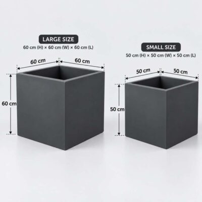 Square fiberglass planter 2