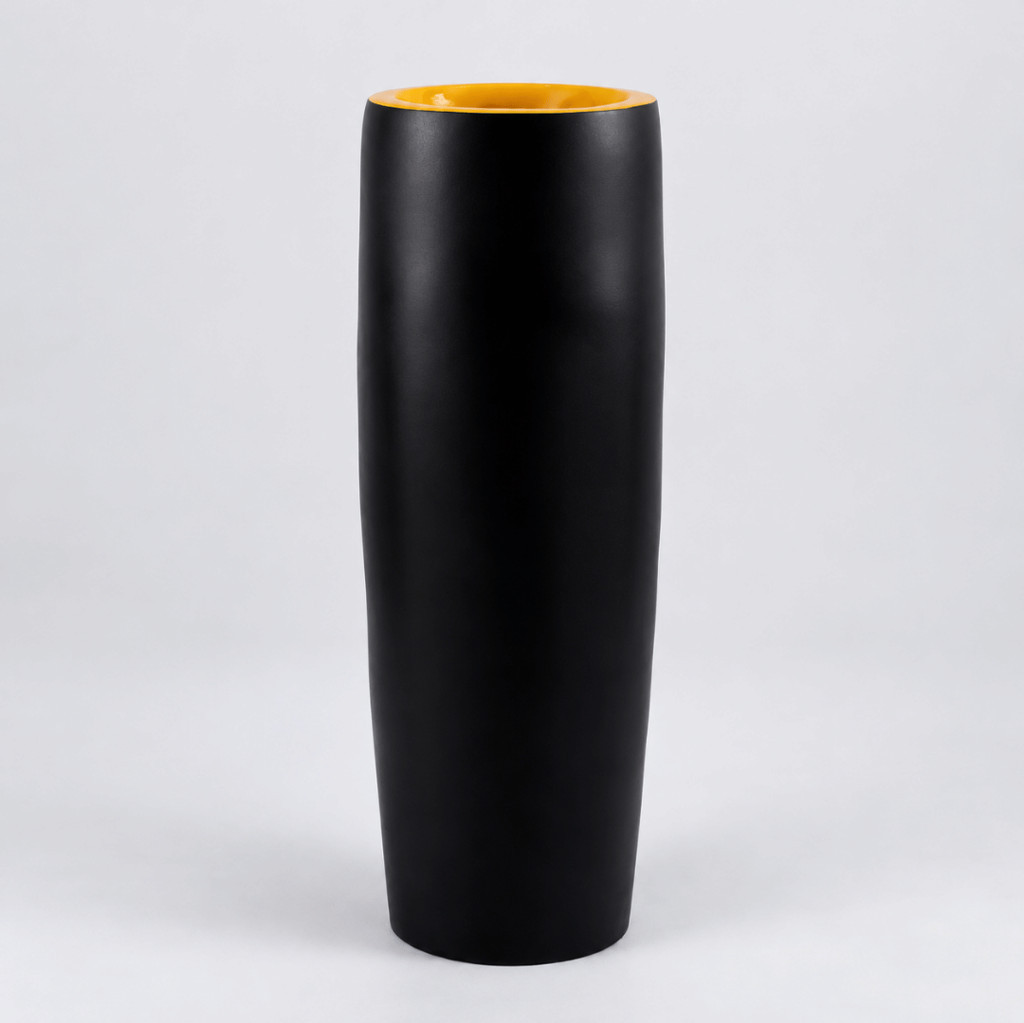 Tapered Cylinder Fiberglass PlantersPots 92cm height 1