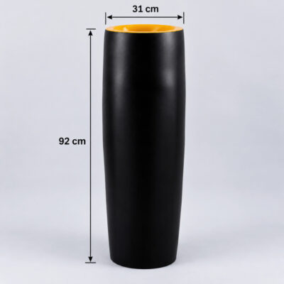 Tapered Cylinder Fiberglass PlantersPots 92cm height 1