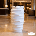 wavy fiberglass planters