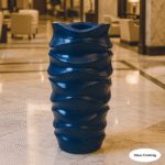 wavy fiberglass planters