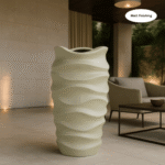 wavy fiberglass planters