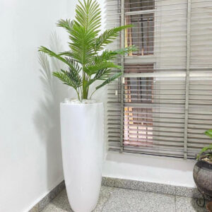 90cm Slim cylinder (Tapered edge) with 100cm palm plant combo
