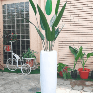 Artificial Banana Plants, Potted with fiberglass pot | Height - 220cm