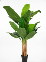 Artificial Indoor Decor Trees/Plants | Faux Three Stem Banana Tree