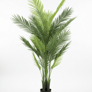 Artificial Outdoor Palm Plant 170cm Green – 3 Trunks and 22 Leaves with Cement Pot