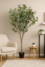 Elegant Artificial Eucalyptus Plant – 185cm Realistic Indoor Greenery - Image 2