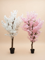 Artificial Cherry Blossom Tree 220cm & 214cm | Luxury Pink & White Indoor Decor in Nigeria