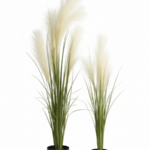 Elegant Artificial Reed Plants with White Flowers – 90cm & 120cm Indoor Décor