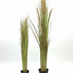 Modern Artificial Reed Plants with Brown Flowers – 90cm & 120cm Decorative Pieces