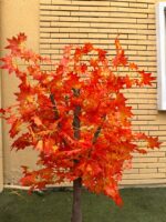 Artificial Maple Leaf Tree 160cm | Luxury Orange Indoor Artificial Plants in Nigeria - Image 4