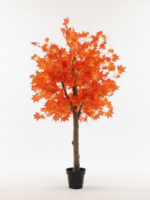 Artificial Maple Leaf Tree 160cm | Luxury Orange Indoor Artificial Plants in Nigeria