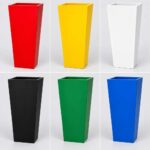 Tapered fiberglass planters 1