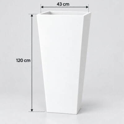Tapered fiberglass planters 3