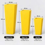 Tapered fiberglass planters 4